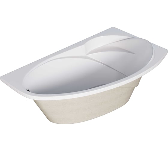 Акриловая ванна Marka One JULIANNA 160x95 асимметричная правая белая 01дж1695п