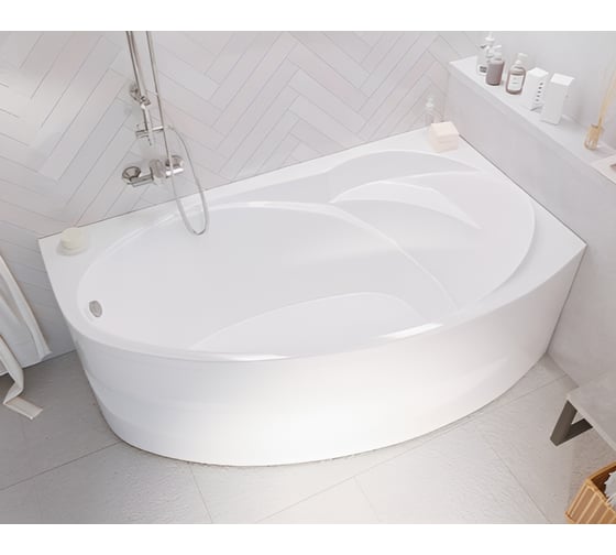 Акриловая ванна Marka One JULIANNA 170x100 асимметричная белая правая 01дж1710п