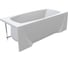 Акриловая ванна Marka One PRAGMATIKA 193-170x80 прямоугольная белая 01пр19380 10