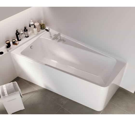Акриловая ванна Marka One DIRECT 170x100 асимметричная левая белая 01дир1710л