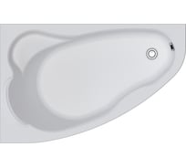 Акриловая ванна Marka One Lil 140x90 асимметричная левая белая 01лил1490л