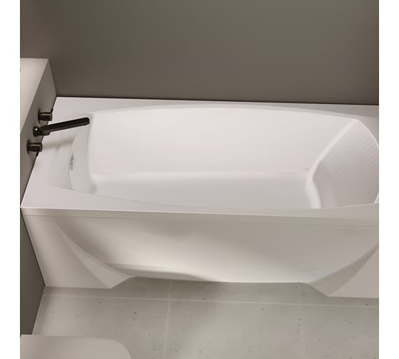 Акриловая ванна Marka One PRAGMATIKA 173-155x75 прямоугольная белая 01пр17375