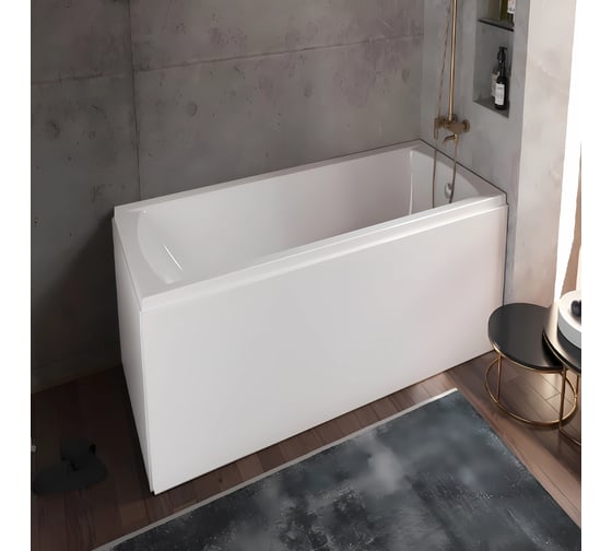 Акриловая ванна Marka One MODERN 120x70 прямоугольная белая 01мод1270