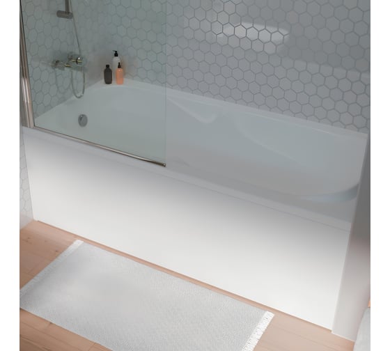 Акриловая ванна Marka One KLEO 160x75 прямоугольная белая 01кл1675