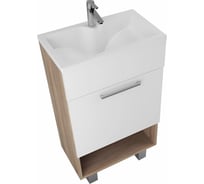 Тумба с раковиной в ванную 1Marka July 50 см напольная, дуб сонома У85933