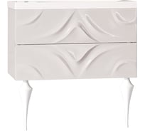 Тумба с раковиной Marka One Angel 2 выдвижных ящика, White У67285