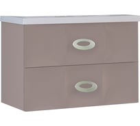 Тумба с раковиной Marka One Bonne 75П 2 выдвижных ящика, Cappuccino У67234