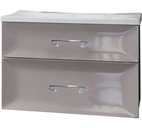 Тумба с раковиной Marka One Delice 75П 2 выдвижных ящика, Cappuccino У71291