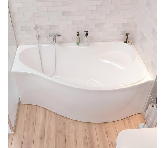 Акриловая ванна Marka One GRACIA 160x95 асимметричная правая белая 01гр1695п