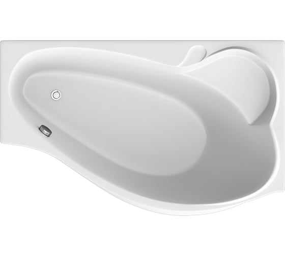 Акриловая ванна Marka One GRACIA 160x95 асимметричная правая белая 01гр1695п 1