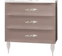 Тумба с раковиной Marka One Lumier 75Н 3 выдвижных ящика, Cappuccino У71288