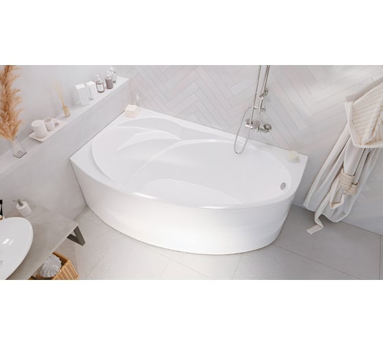 Акриловая ванна Marka One JULIANNA 170x100 асимметричная левая белая 01дж1410л