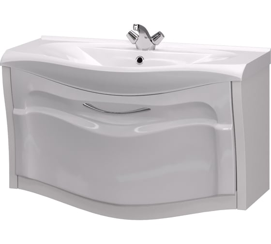 Тумба с раковиной Aima Sunrise 100 White У40417 1
