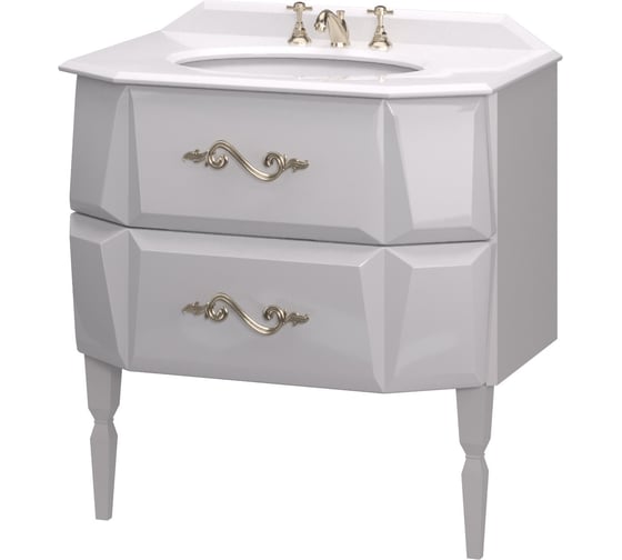 Тумба с раковиной Aima Brilliant 80 White У40385