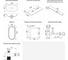 Раковина Wellsee Le.huit.mars набор 7 в 1: раковина из камня с подвесной столешницей 110 см (цвет матовый черный/матовый белый), кронштейны, смеситель, сифон, вентили, зеркало 202006713 10
