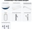 Раковина Wellsee Le.huit.mars набор 7 в 1: раковина из камня с подвесной столешницей 100 см (цвет матовый темно-синий/матовый белый), кронштейны, смеситель, сифон, вентили, зеркало 202006739 9