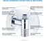 Раковина Wellsee La.lune набор 7 в 1: раковина из камня с подвесной столешницей 120 см (цвет матовый черный/матовый белый), кронштейны, смеситель, сифон, вентили, зеркало 202006828 8