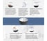 Раковина Wellsee Le.charme набор 7 в 1: две раковины из камня с подвесной столешницей 160 см (цвет матовый черный/матовый белый), кронштейны, смесители, сифоны, зеркала 202008135 3