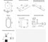 Раковина Wellsee Le.charme набор 7 в 1: раковина из камня с подвесной столешницей 110 см (цвет матовый бирюзовый/матовый белый), кронштейны, смеситель, сифон, вентили, зеркало 202006944 10