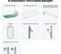 Раковина-столешница Wellsee La.chance набор 7 в 1: каменная раковина матового бирюзового/матового белого цвета, столешница 90 см, кронштейны, смеситель, сифон, вентили, зеркало 202006806 9