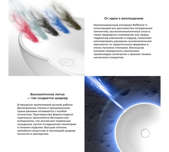 Накладная раковина для ванной Wellsee Le.premier : раковина из искусственного камня для ванной (цвет внутренних стенок матовый белый, цвет внешних стенок матовый бирюзовый) 214305000