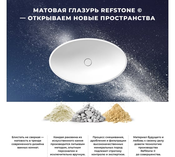 Накладная раковина для ванной Wellsee Le.huit.mars в наборе 8 в 1: раковина из камня в матовом белом цвете, встраиваемый смеситель, сифон, аксессуары 5 шт. (цвет набора матовый черный) 202000277