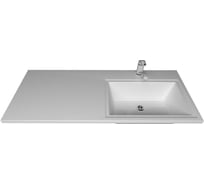 Раковина над стиральном машиной ORANGE Kandy 110 правая, искусственный мрамор, белый KD-110RAR