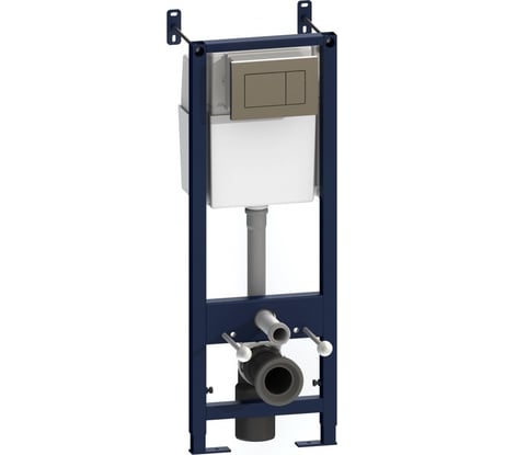 Инсталляция AM.PM для подвесного унитаза с клавишей глянец, хром I01270351N