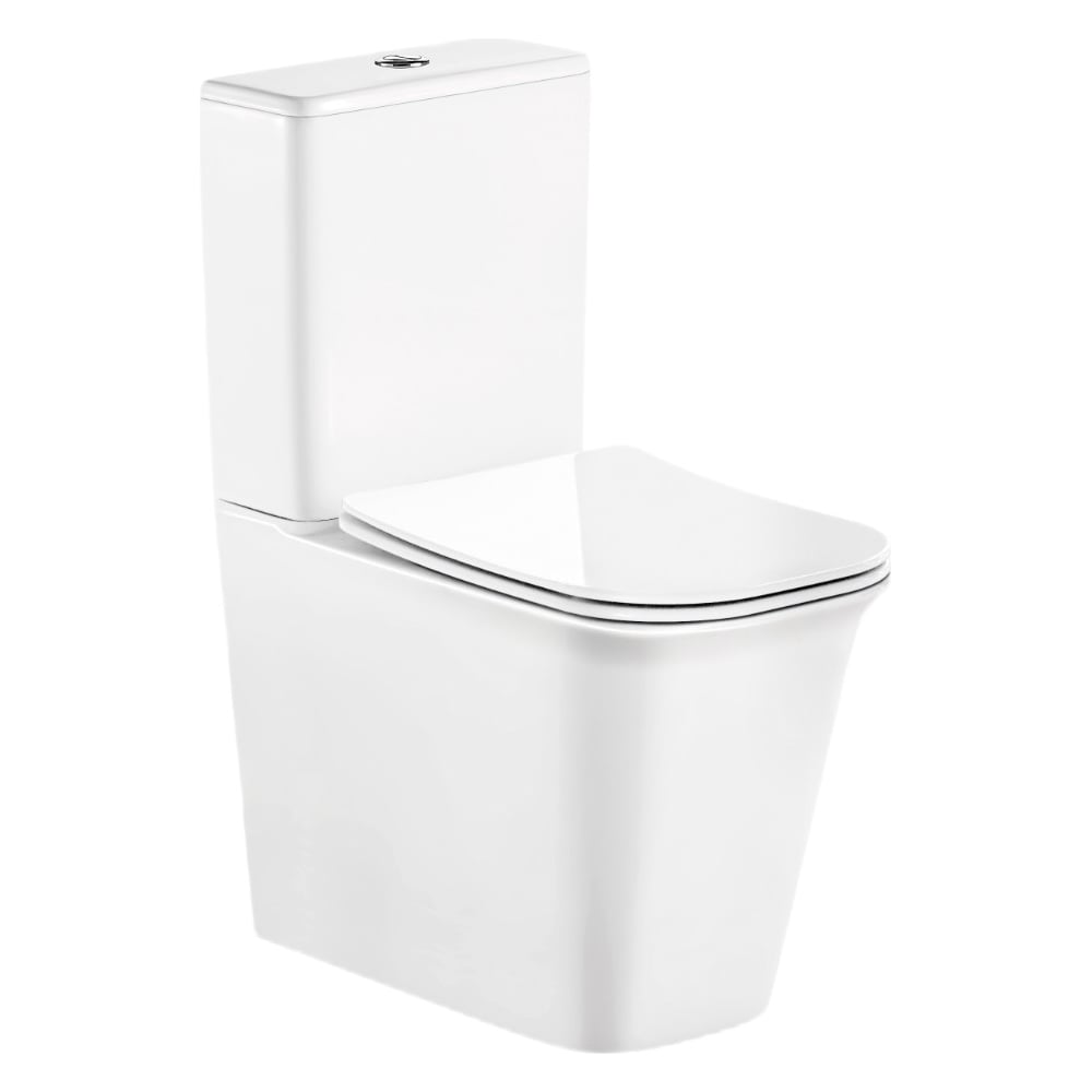 Напольный унитаз-компакт Cerutti SPA arno ct безободковый, сиденье с ...