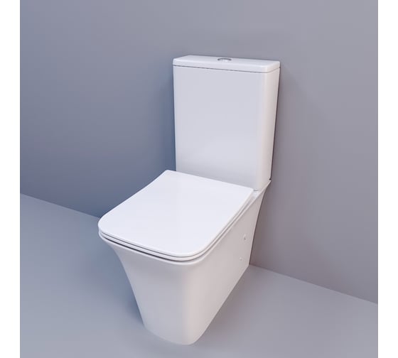 Напольный унитаз-компакт Cerutti SPA arno ct безободковый, сиденье с микролифтом 7838