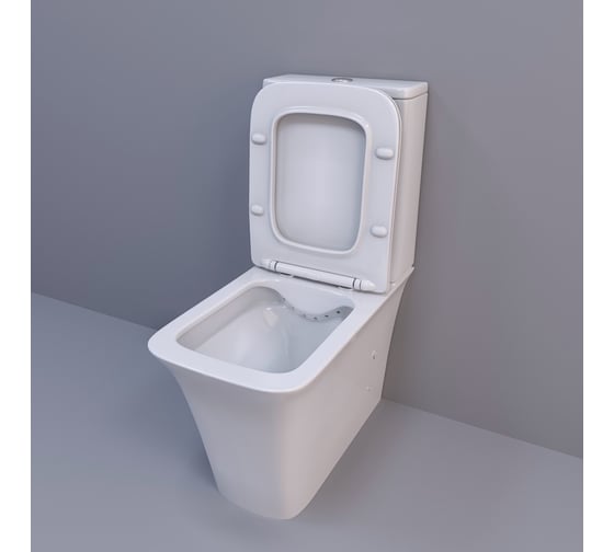 Напольный унитаз-компакт Cerutti SPA arno ct безободковый, сиденье с микролифтом 7838