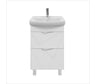 Тумба напольная для ванной комнатыSanstar линни 50 белая с раковиной клермонт 50 (комплект) 413.1-1.4.1.ККЛЕ