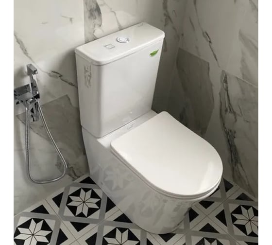 Напольный унитаз-компакт Cerutti SPA adige ct безободковый сиденье с микролифтом 7836