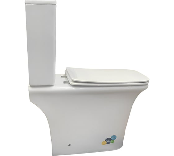 Напольный унитаз-компакт Cerutti SPA Nivolet безободковый сиденье с микролифтом 8457