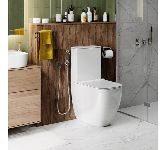 Напольный унитаз-компакт Cerutti SPA chika безободковый сиденье с микролифтом 8708