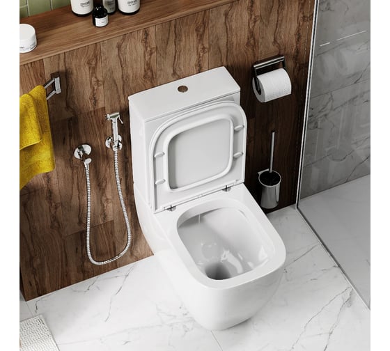 Напольный унитаз-компакт Cerutti SPA chika безободковый сиденье с микролифтом 8708