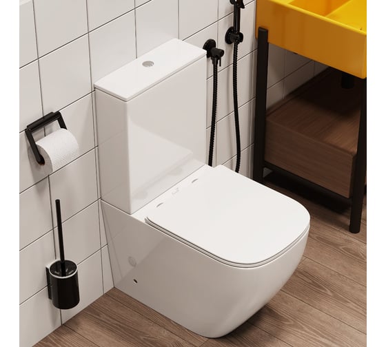 Напольный унитаз-компакт Cerutti SPA mimi безободковый сиденье с микролифтом 8707