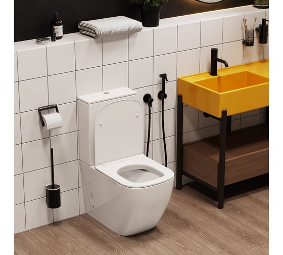 Напольный унитаз-компакт Cerutti SPA mimi безободковый сиденье с микролифтом 8707