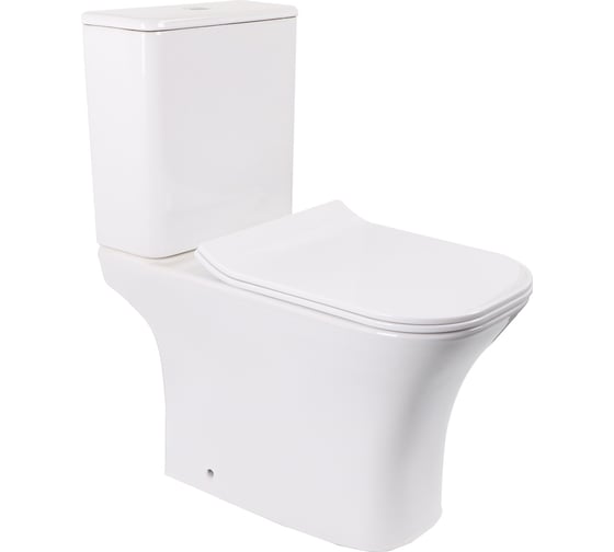 Напольный унитаз-компакт Cerutti SPA vettore mw ct матовый безободковый, сиденье с микролифтом 9240