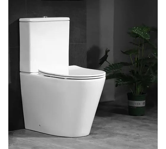 Напольный унитаз-компакт Cerutti SPA sella ct безободковый, сиденье с микролифтом 9864