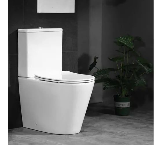 Напольный унитаз-компакт Cerutti SPA sella ct безободковый, сиденье с микролифтом 9864