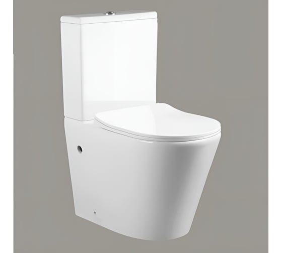 Напольный унитаз-компакт Cerutti SPA sella ct безободковый, сиденье с микролифтом 9864