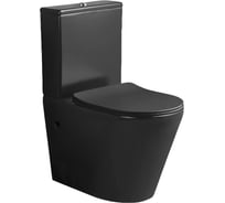 Напольный унитаз-компакт Cerutti SPA sella mb ct безободковый, сиденье с микролифтом 9865