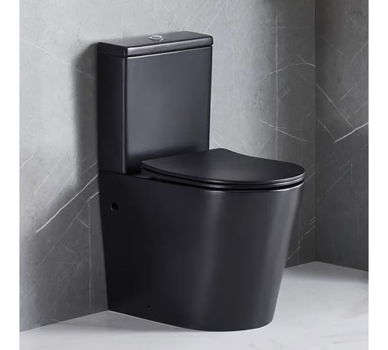 Напольный унитаз-компакт Cerutti SPA sella mb ct безободковый, сиденье с микролифтом 9865