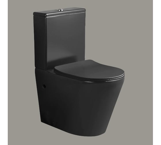 Напольный унитаз-компакт Cerutti SPA sella mb ct безободковый, сиденье с микролифтом 9865