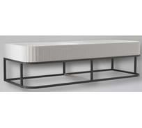 Консоль с раковиной ABBER Stein подвесная, белая матовая AS2646