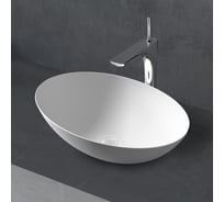 Накладная раковина ABBER Stein белая матовая AS2609