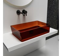 Накладная прозрачная раковина ABBER Kristall AT2803Opal