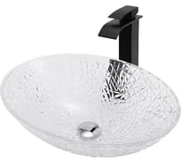 Накладная стеклянная раковина ABBER Glas прозрачная AK2303