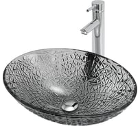 Накладная стеклянная раковина ABBER Glas черная AK2303B